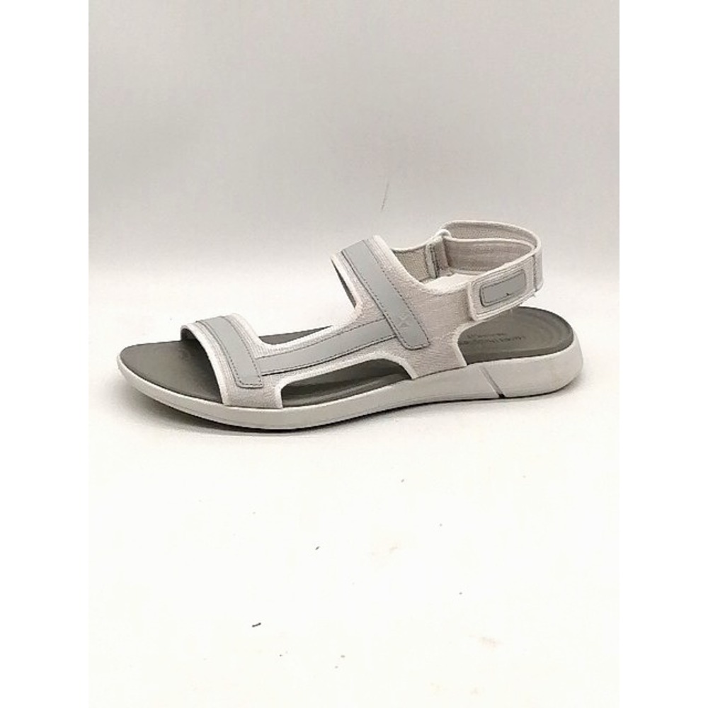 Hush Puppies Sandals Womens Bounce Plus Gray 9.5 Wide Leather Slingback Shoes